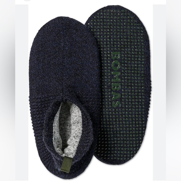 Bombas Shoes Bombas Navy Gripper Slippers Wool Blend Slip On Cozy